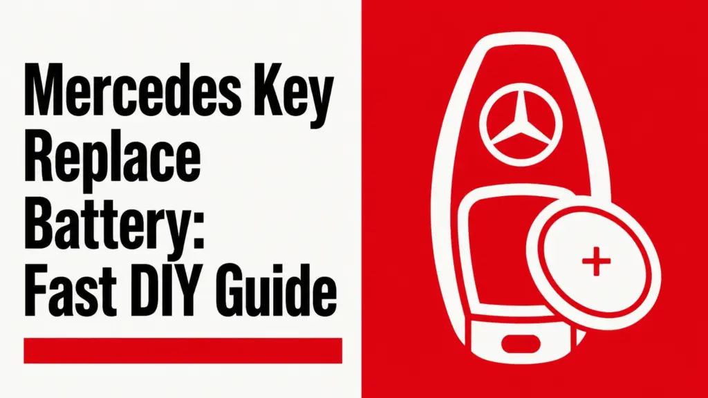 mercedes key replace battery fast diy guide
