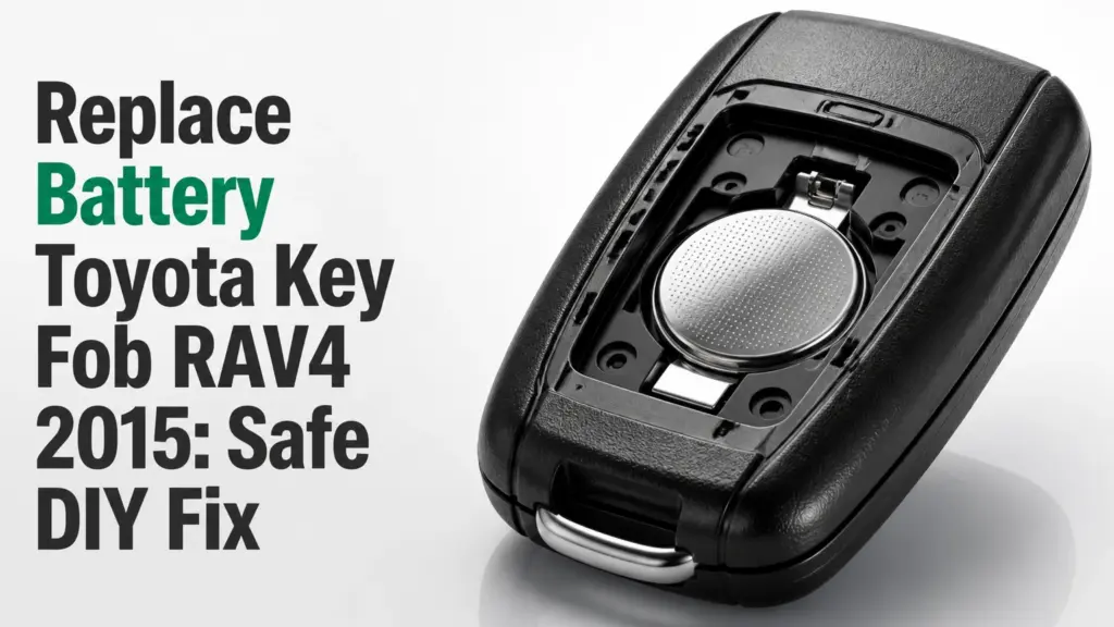 replace battery toyota key fob rav4 2015 safe diy fix