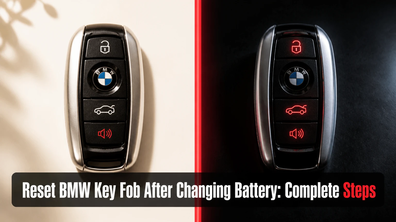 reset bmw key fob after changing battery complete steps