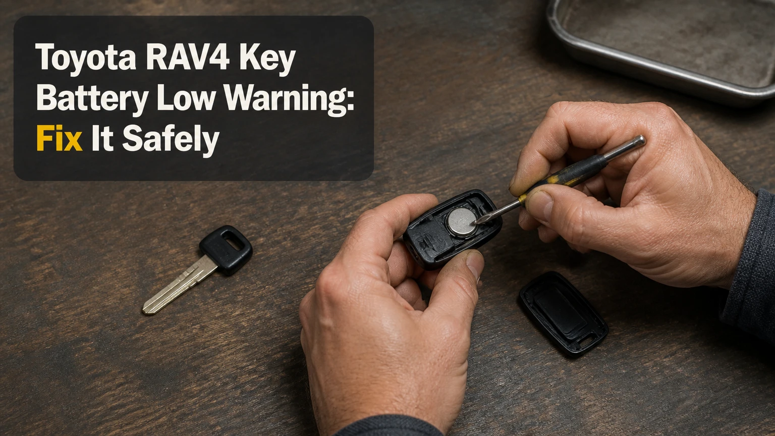toyota rav4 key battery low warning fix it safely