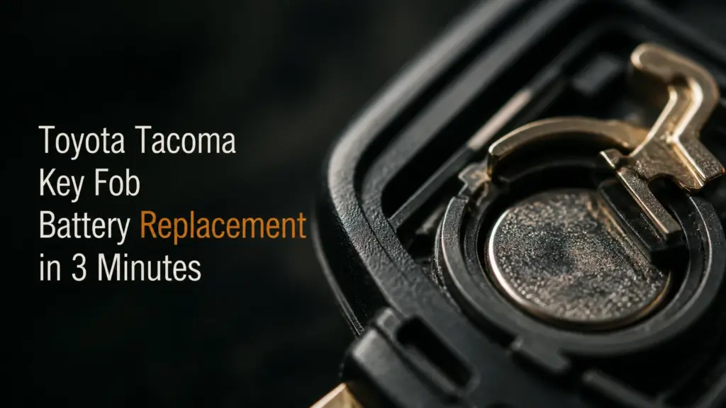 toyota tacoma key fob battery replacement in 3 minutes