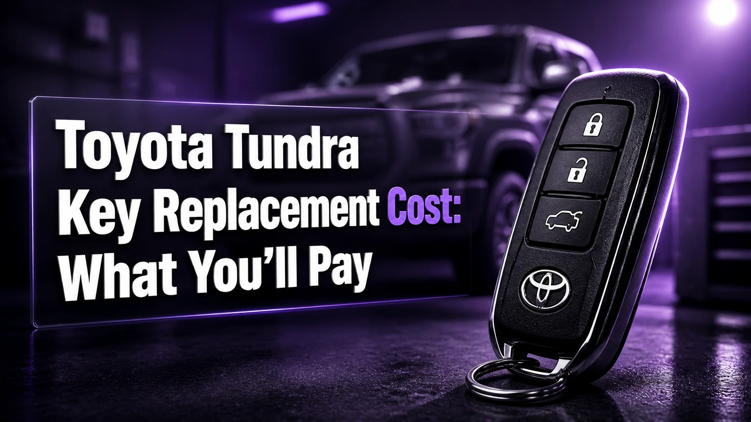 toyota tundra key replacement cost what youll pay
