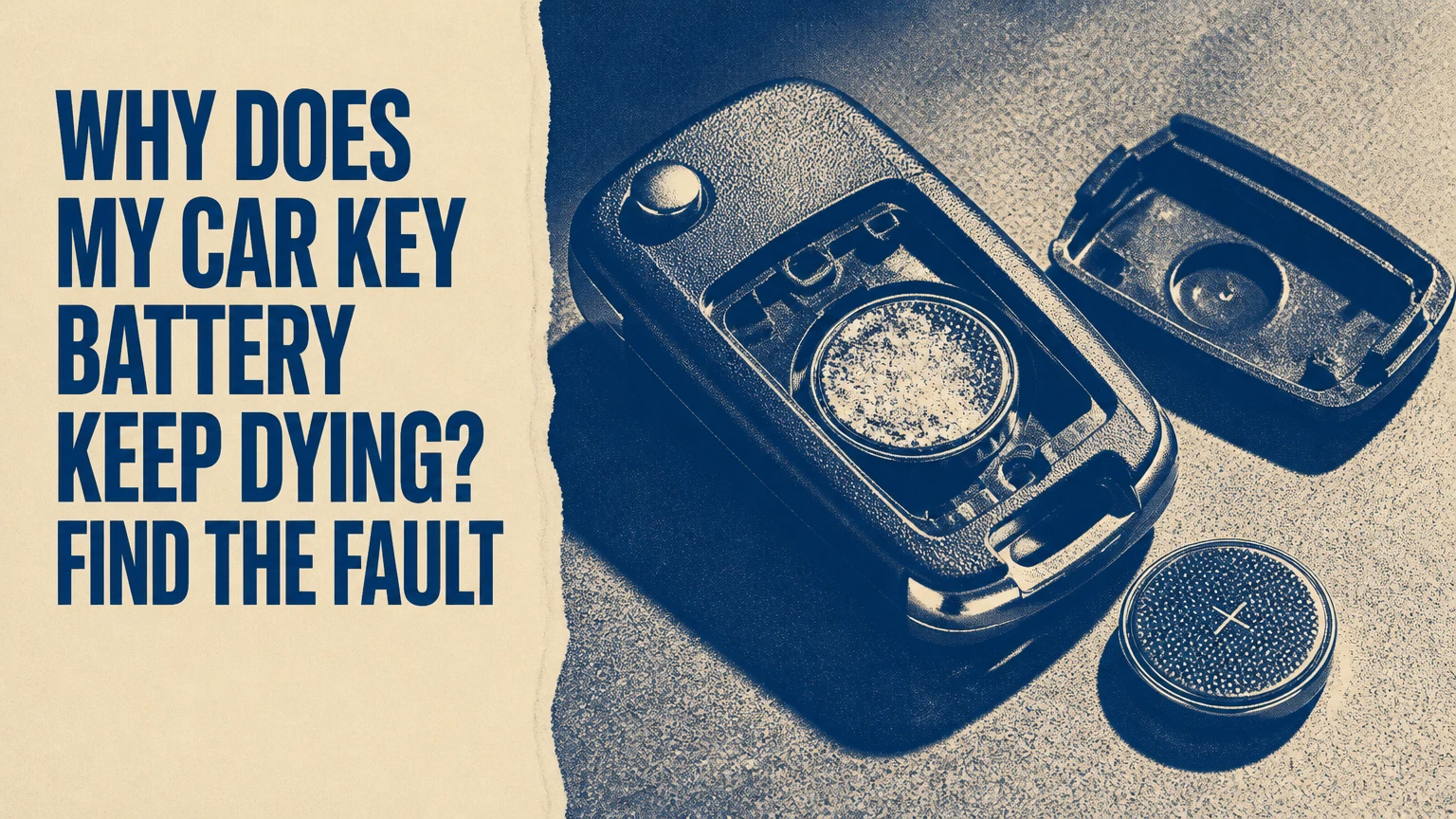 why does my car key battery keep dying find the fault