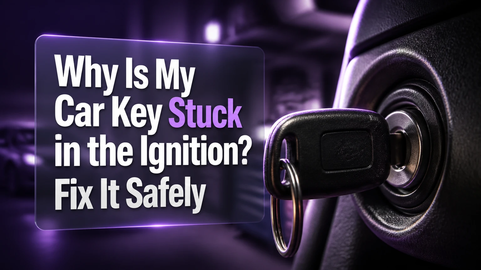 why is my car key stuck in the ignition fix it safely