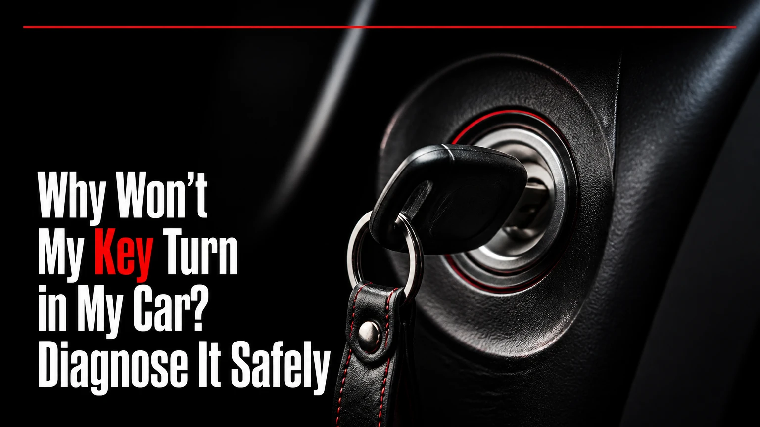 why wont my key turn in my car diagnose it safely