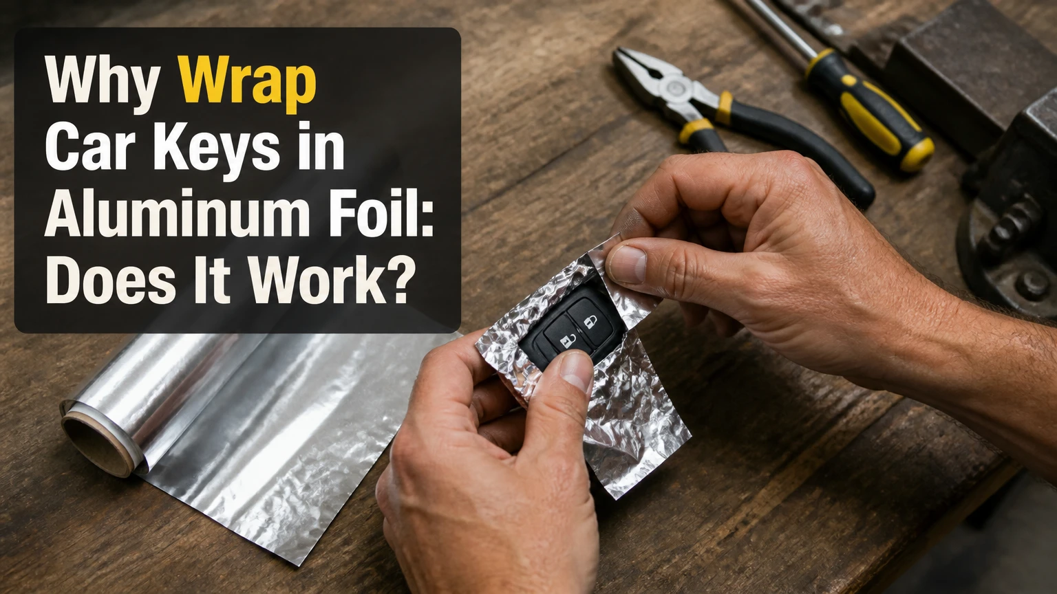 why wrap car keys in aluminum foil does it work