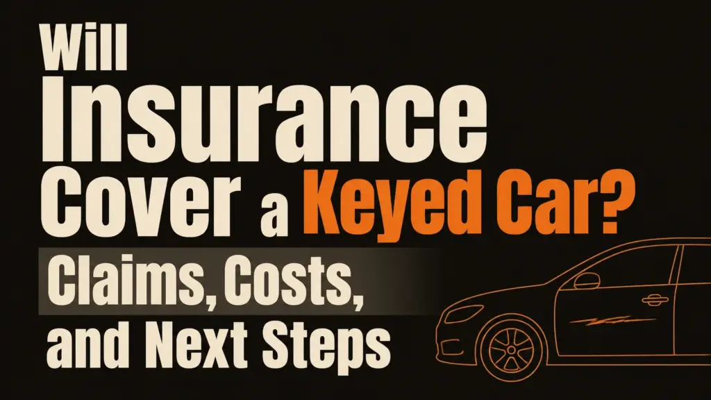 will insurance cover a keyed car claims costs and next steps