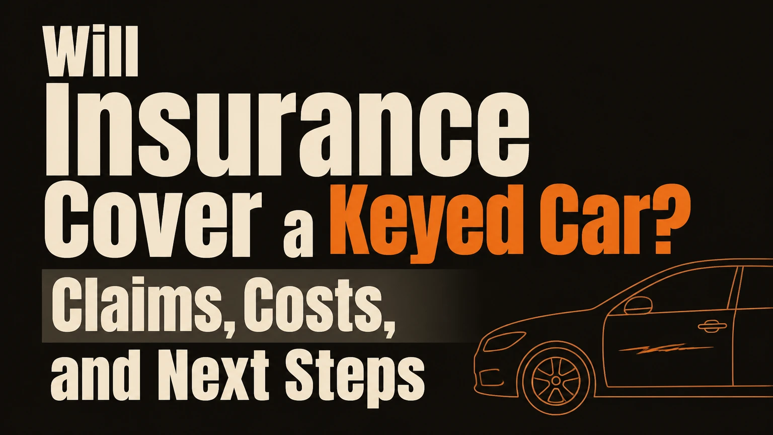 will insurance cover a keyed car claims costs and next steps